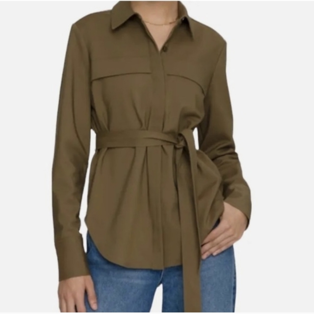 Good American Safari Tunic Olive Green Size Large - Picture 2 of 2